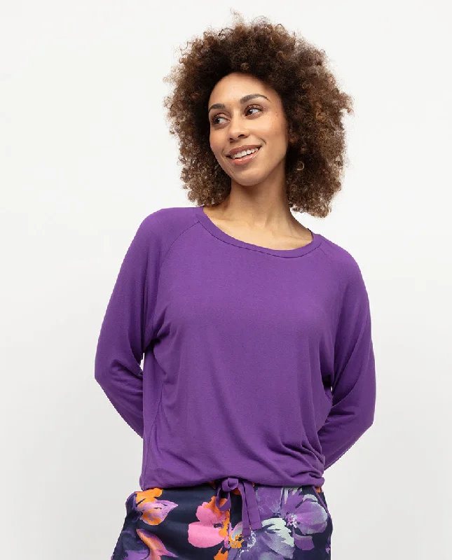 Edie Womens Slouch Jersey Pyjama Top Elegant pajama sets