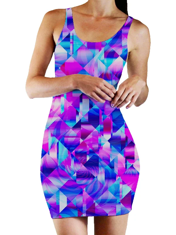 Blossom Trippy Bodycon Mini Dress Best mini dresses for date night