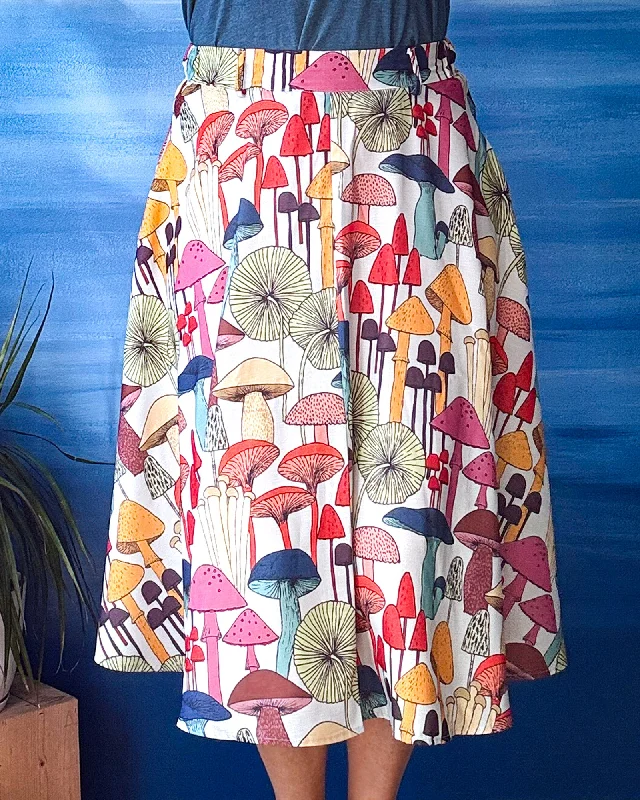 Mushroom Print Skirt Plus size unclassified skirts