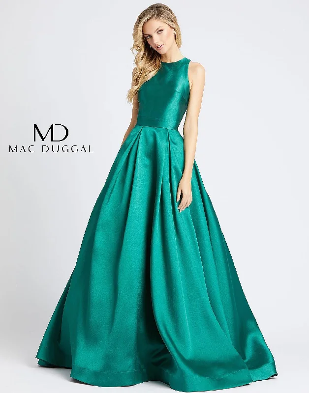 Mac Duggal 55241 Prom Long Pleated Ball Gown Expensive party dresses