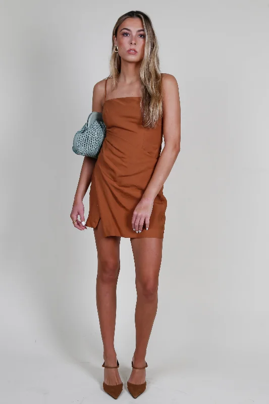ASTR | Isadora Dress - Brown Soft fabric unclassified dresses