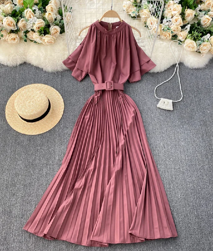 Cute A line round neck dress off shoulder dress  893 Cocktail unclassified dresses