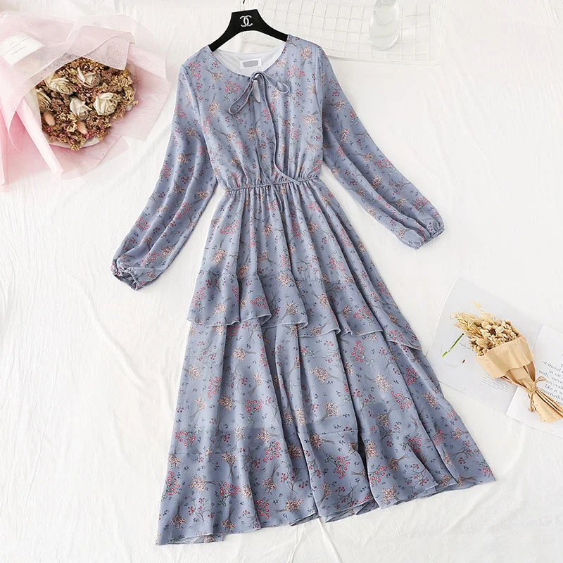 Long skirt with irregular ruffle and bottom  2299 Tulle Maxi Skirt