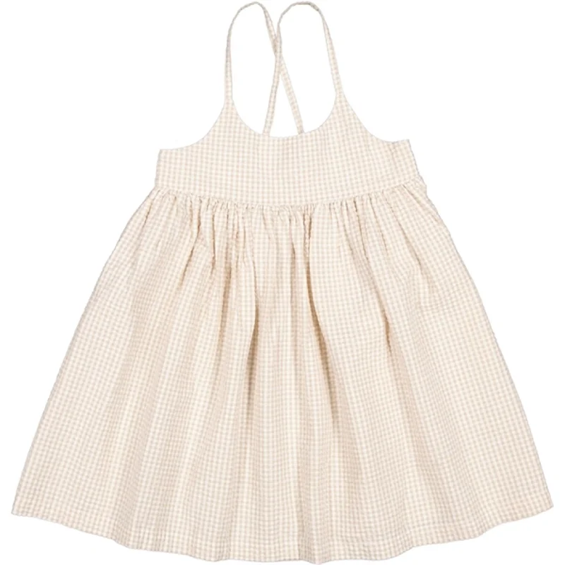 MarMar Grey Sand Gingham Divo Dress Club unclassified dresses