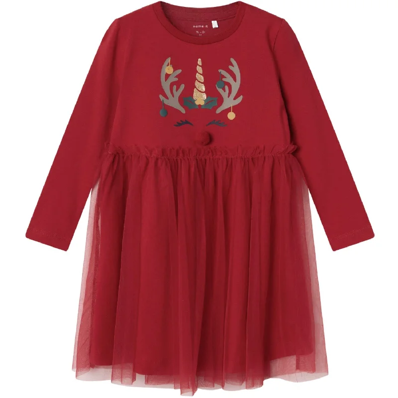 Name It Jester Red Rjul Dress Backless unclassified dresses