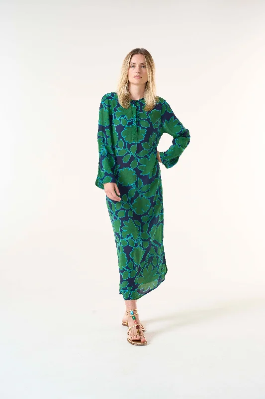 Porto vecchio green long genie Fitted Maxi Skirt