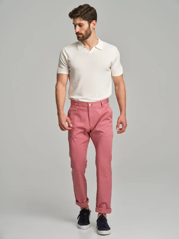 Respekt' Organic Cotton garment dye chino trousers Metallic unclassified dresses