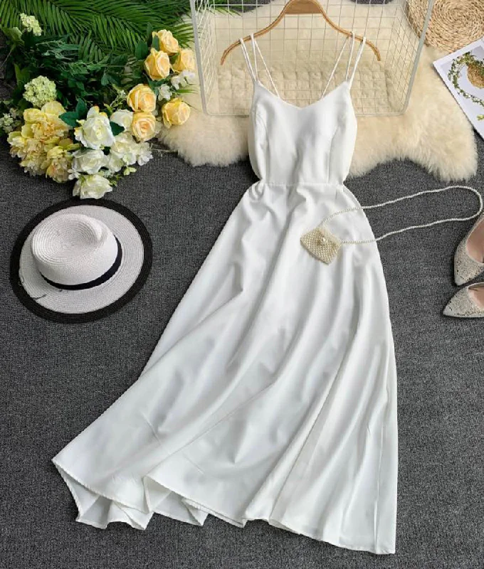 Simple A line v neck dress fashion dress  888 Best-selling unclassified dresses