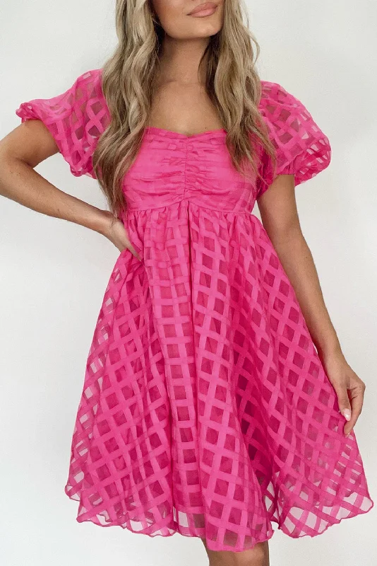 Strawberry Pink Babydoll Dress Discounted unclassified dresses