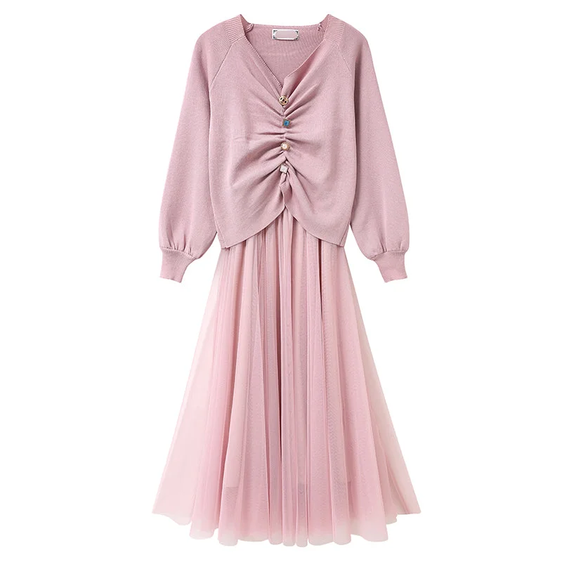 Suspender mesh large swing long skirt fairy super fairy series suit  2382 Maxi Skirt Fashion