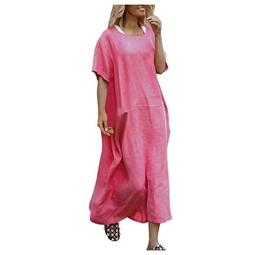 Women's Dress Sweet & Cute Dress Ladies Casual Loose Solid Color Short Sleeve Plus Size Dress Long Skirt Fancy Cocktail Dress Party Dress Maxi A-line Dress Printed A-line Maxi Women's Dress Sweet & Cute Dress Ladies Casual Loose Solid Color Short Sleeve Plus Size Dress Long Skirt Fancy Cocktail Dress Party Dress Maxi A-line Dress Printed A-line Maxi